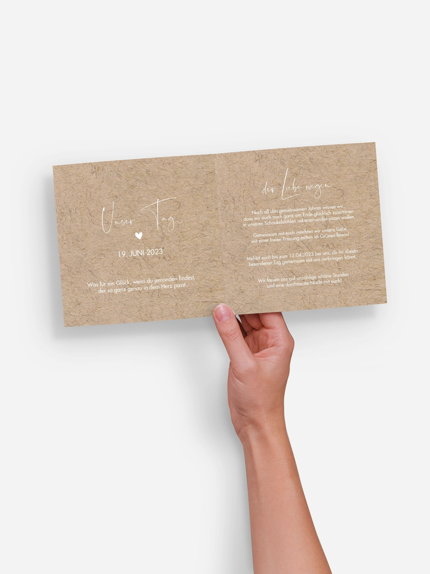 Hochzeitseinladung Crafty
