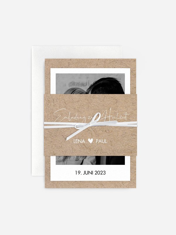 Hochzeitseinladung Crafty
