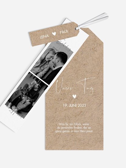 Hochzeitseinladung Crafty