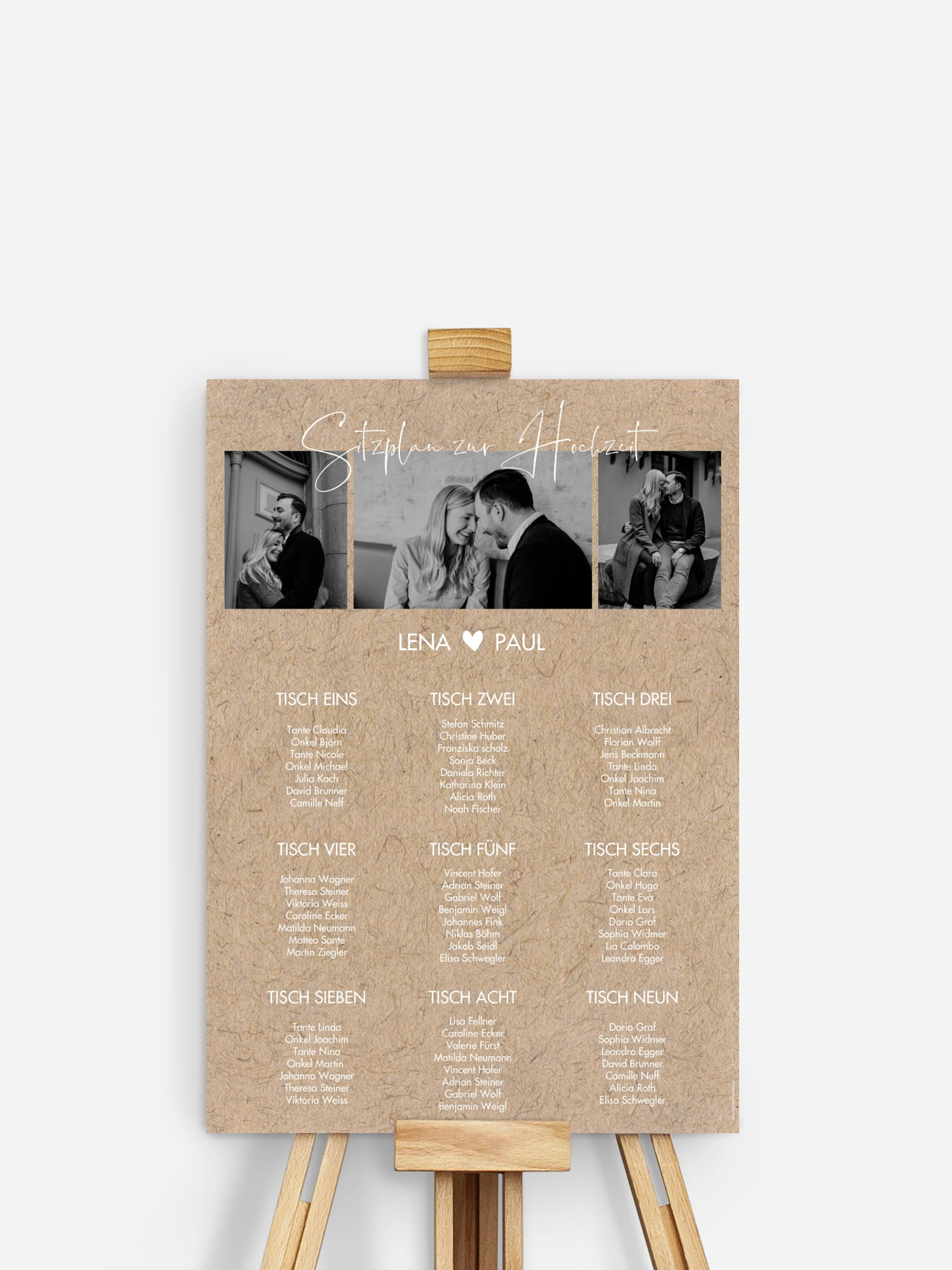 Sitzplan Plakat Crafty