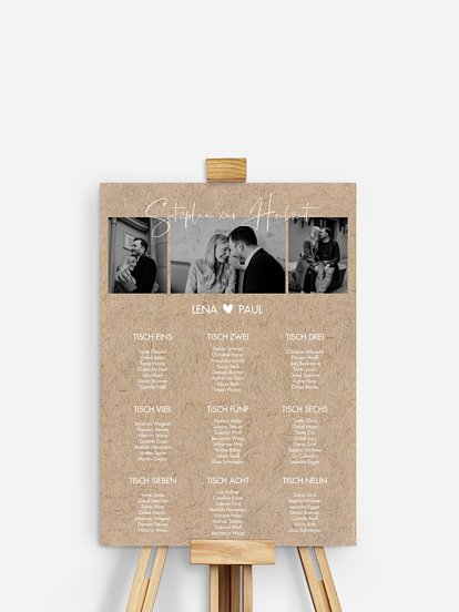 Sitzplan Plakat Crafty