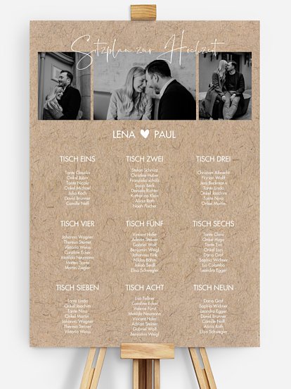 Sitzplan Plakat Crafty