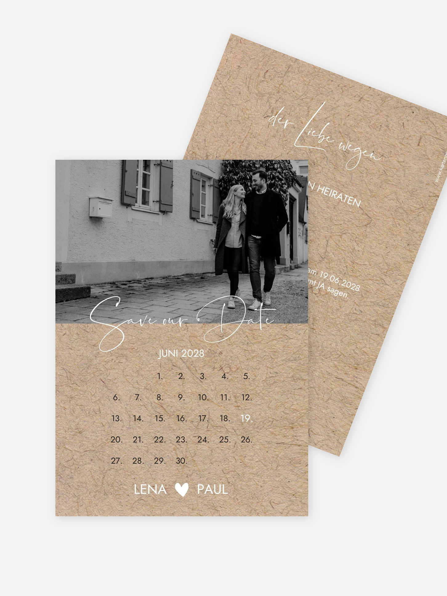 Save-the-Date Karte Crafty