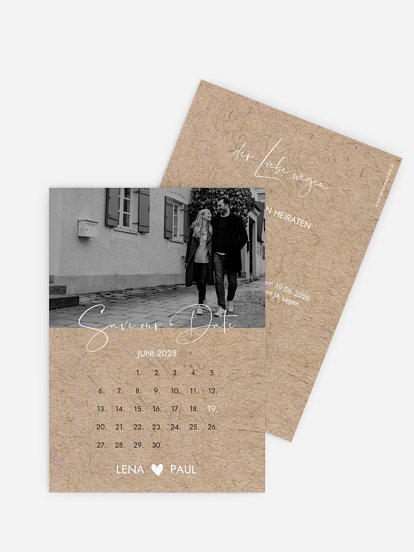 Save-the-Date Karte Crafty