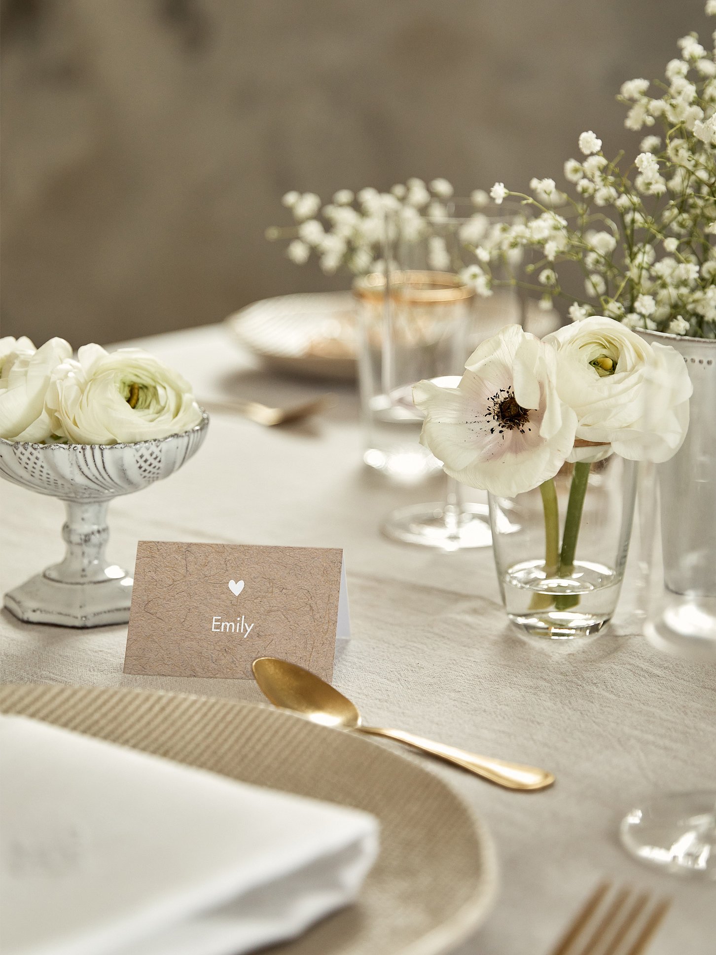 Tischkarte Hochzeit Crafty