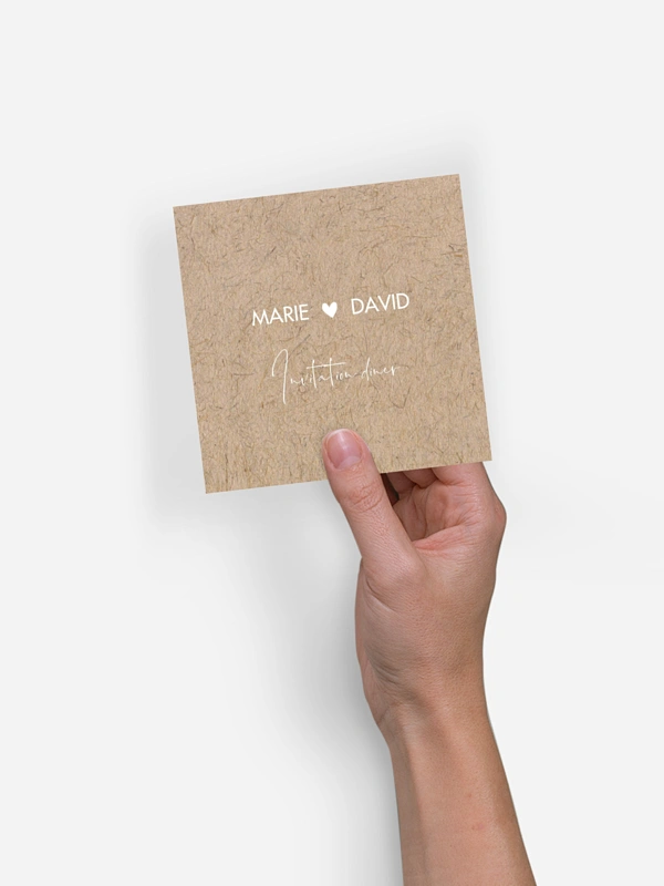 Carton d'invitation Crafty