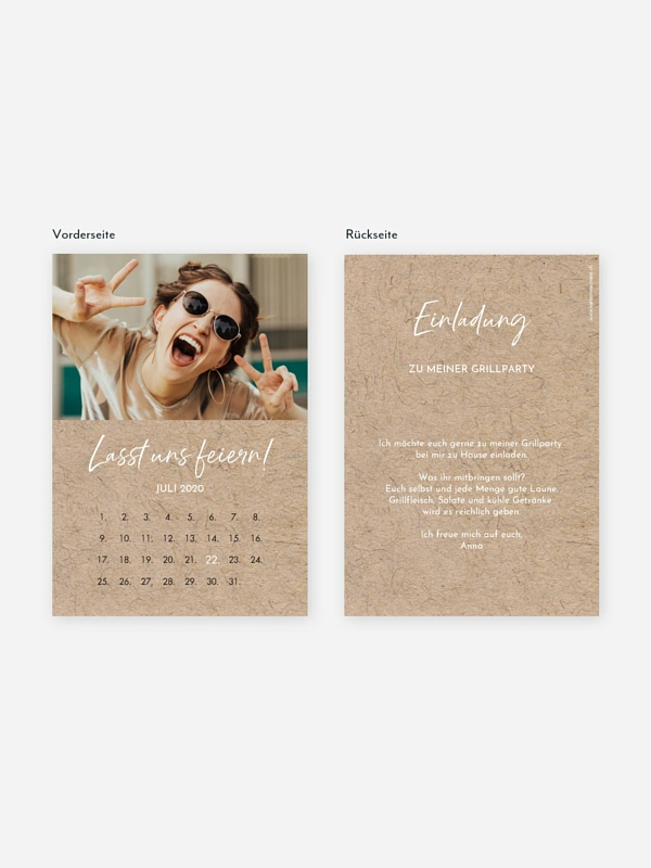 Partyeinladung Crafty