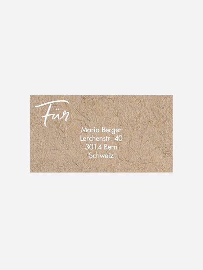 Empfängeraufkleber Party Crafty