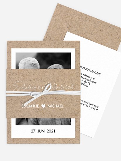 Einladung zur Silberhochzeit Crafty