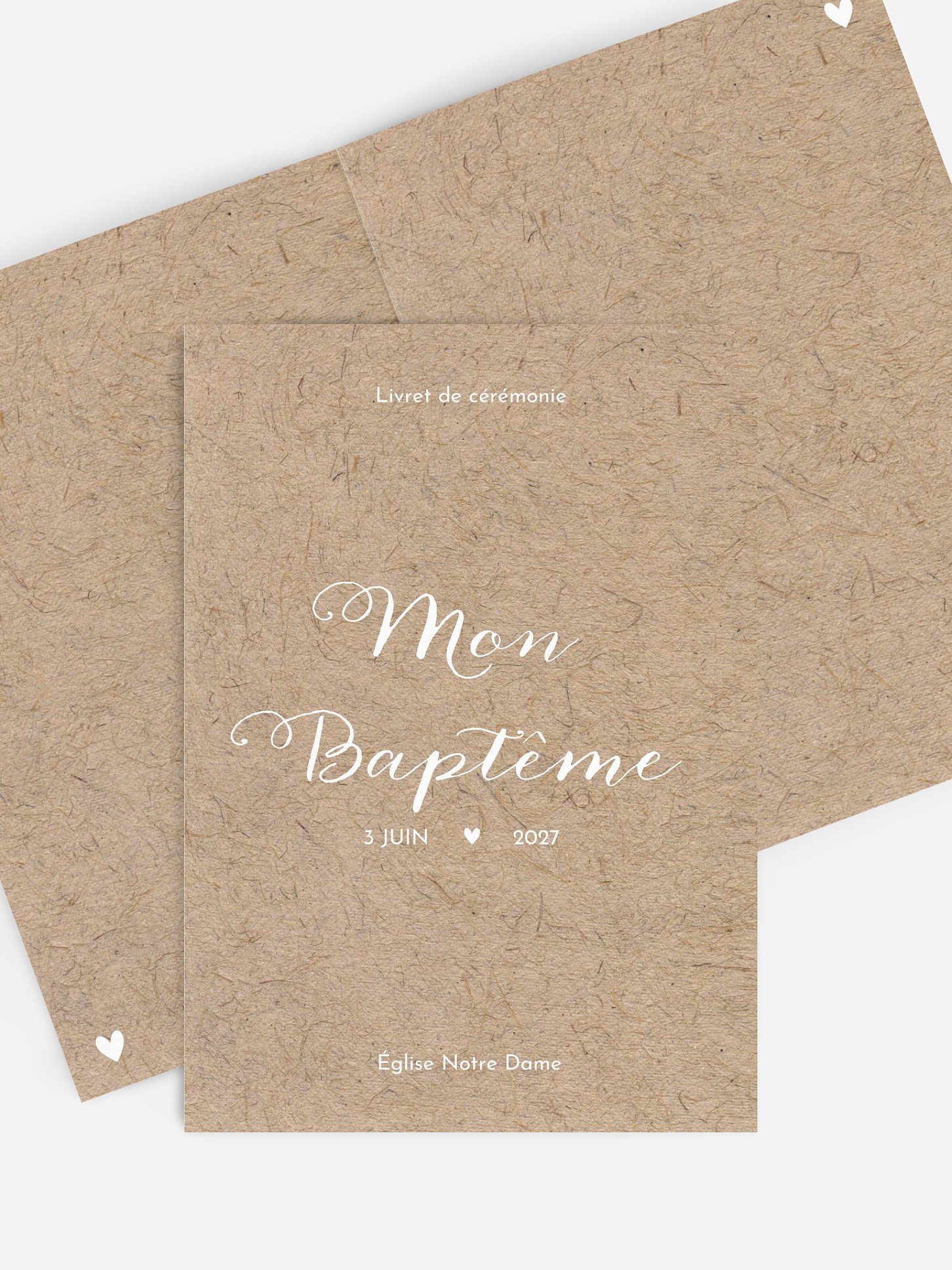 Livret de messe baptême Crafty