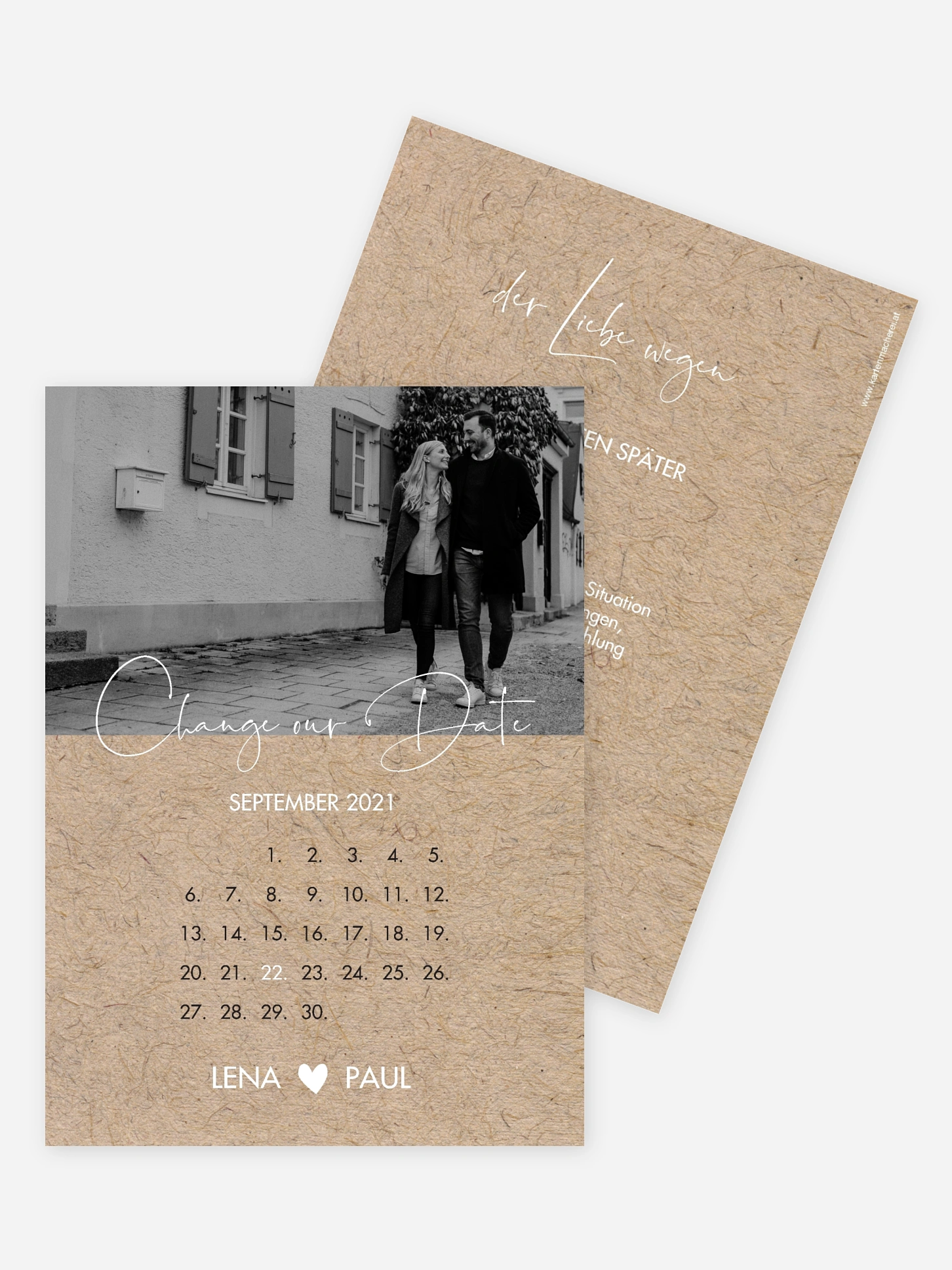 Change-the-Date Karte Crafty