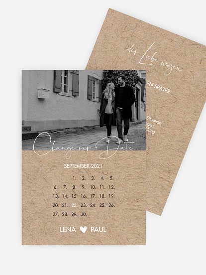 Change-the-Date Karte Crafty