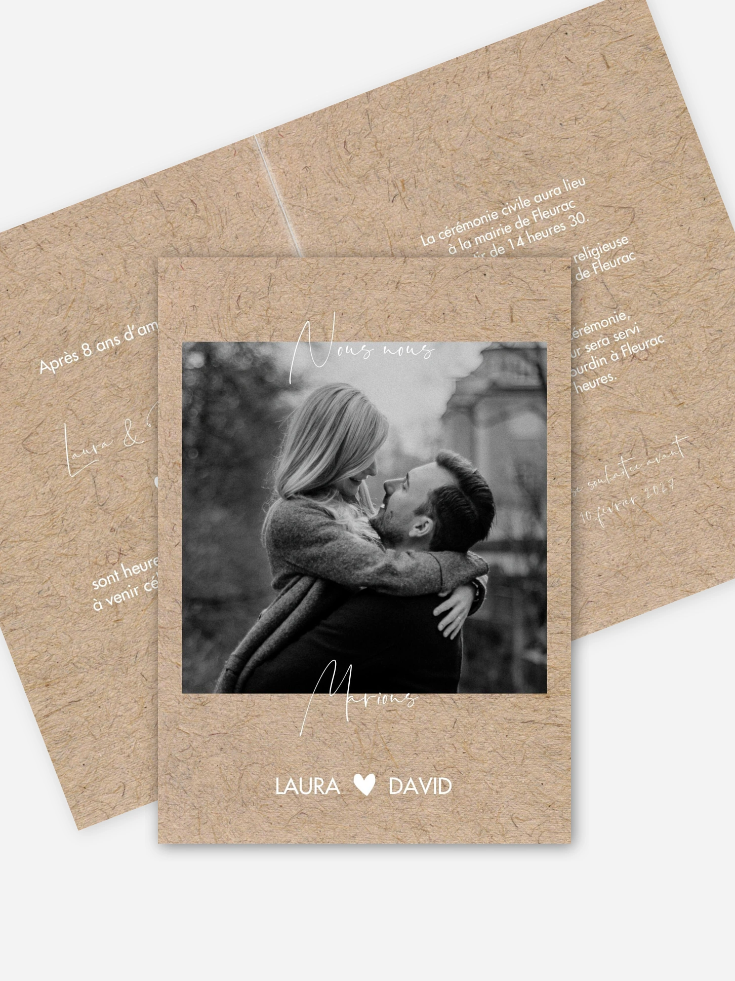 Faire-part de mariage Crafty