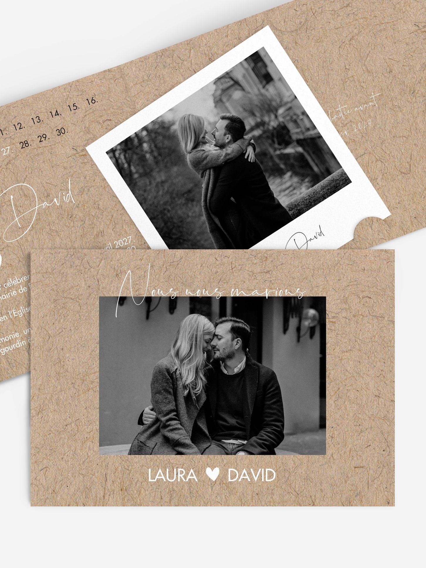Faire-part de mariage Crafty