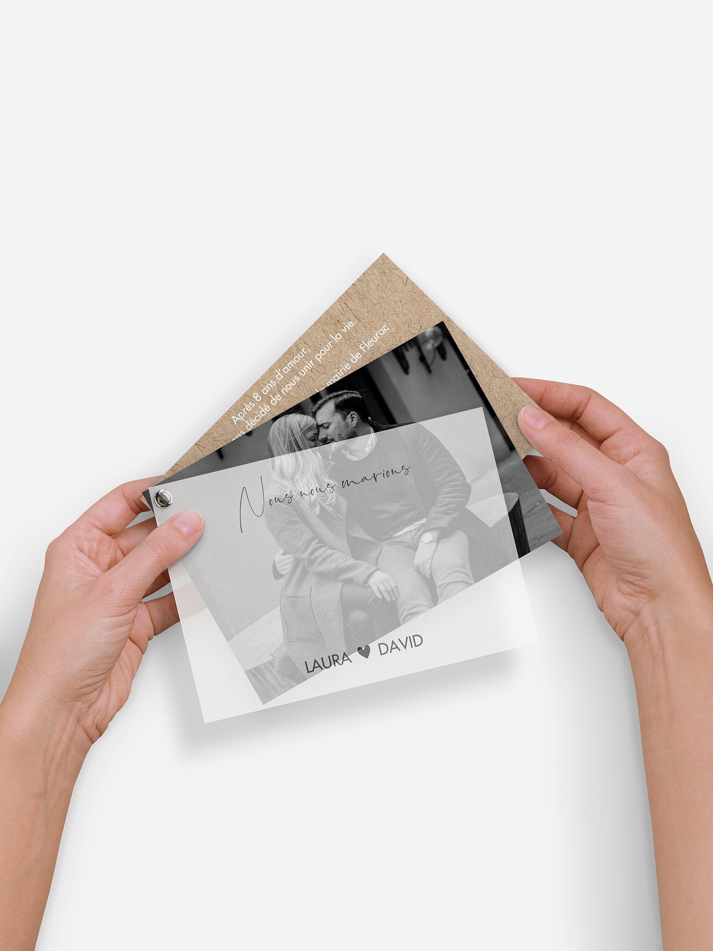 Faire-part de mariage Crafty