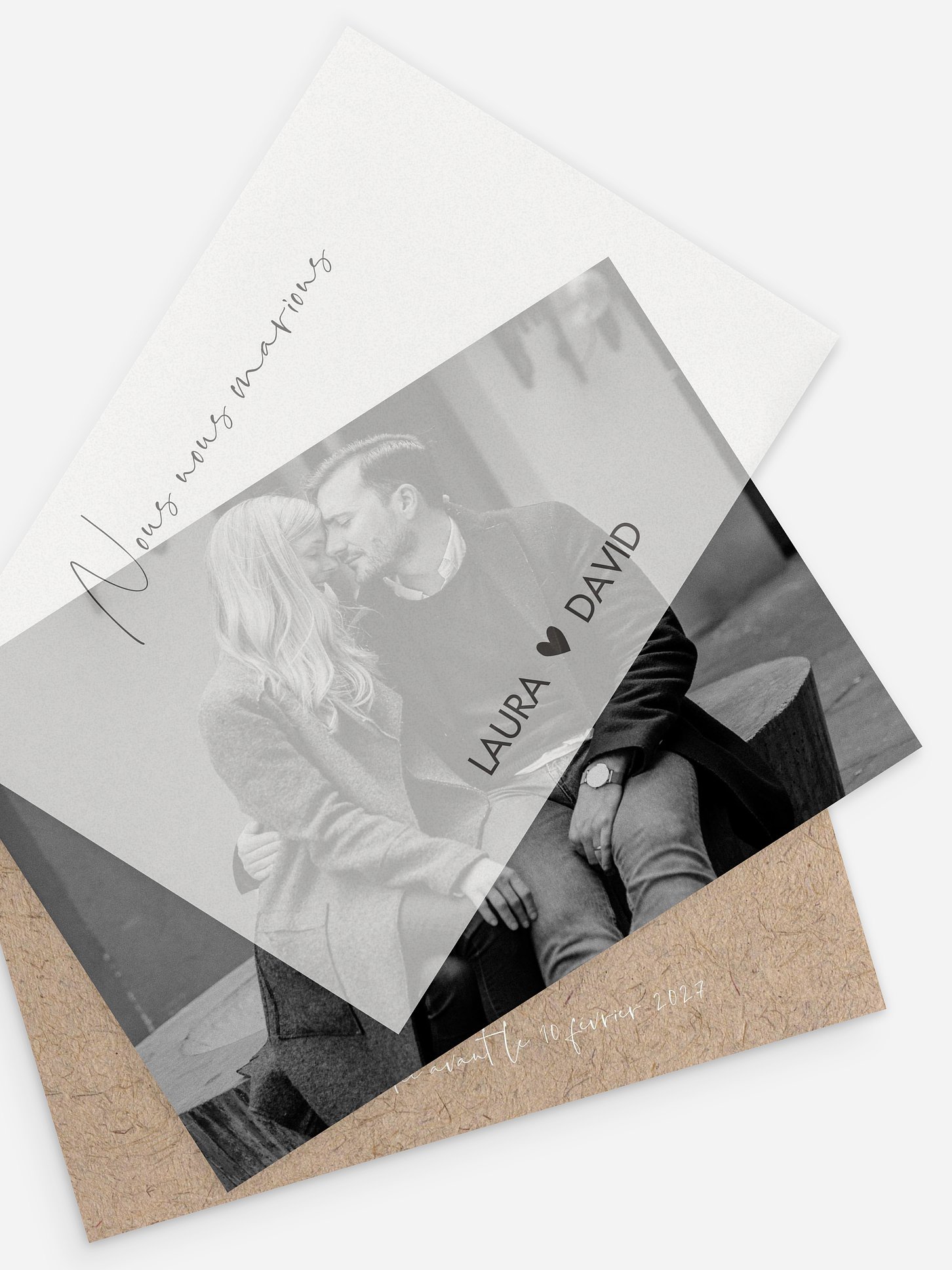 Faire-part de mariage Crafty