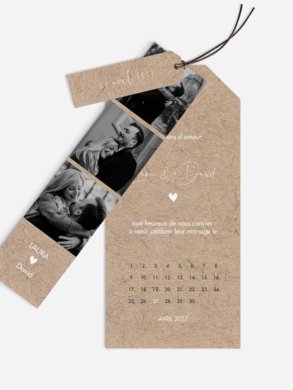 Faire-part de mariage Crafty