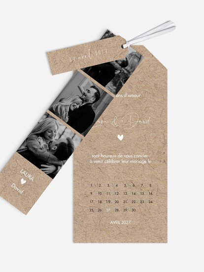 Faire-part de mariage Crafty