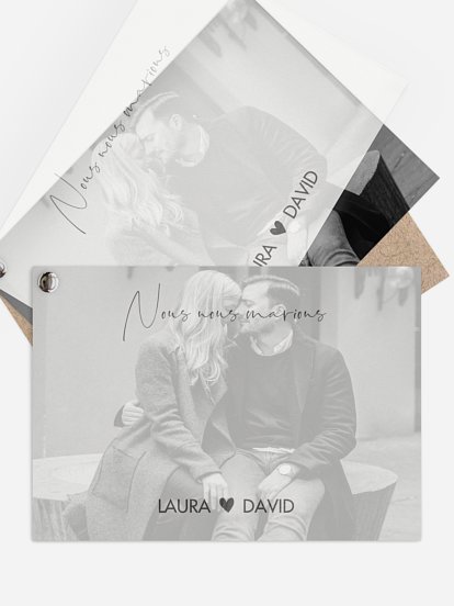 Faire-part de mariage Crafty