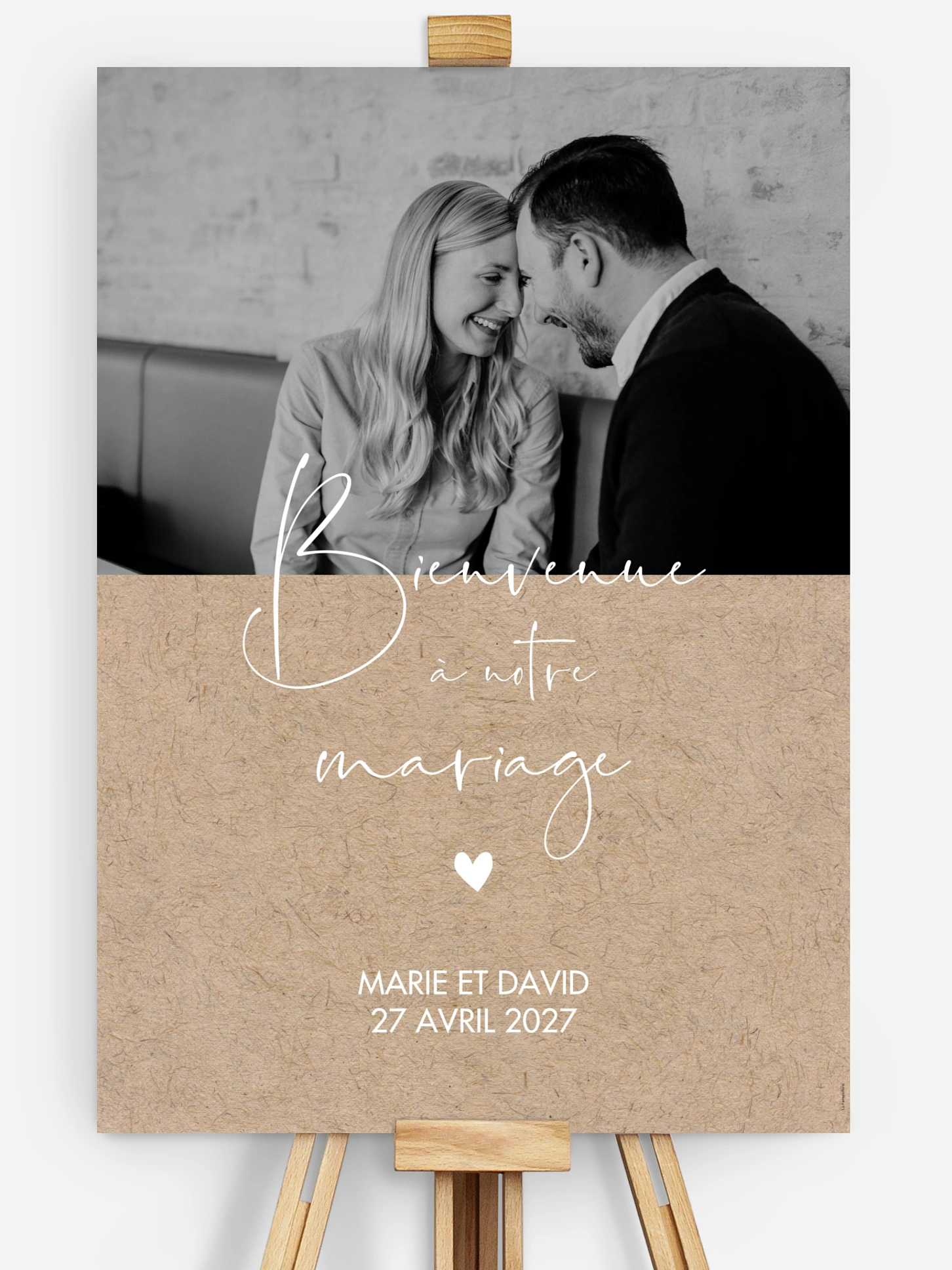 Poster bienvenue mariage Crafty