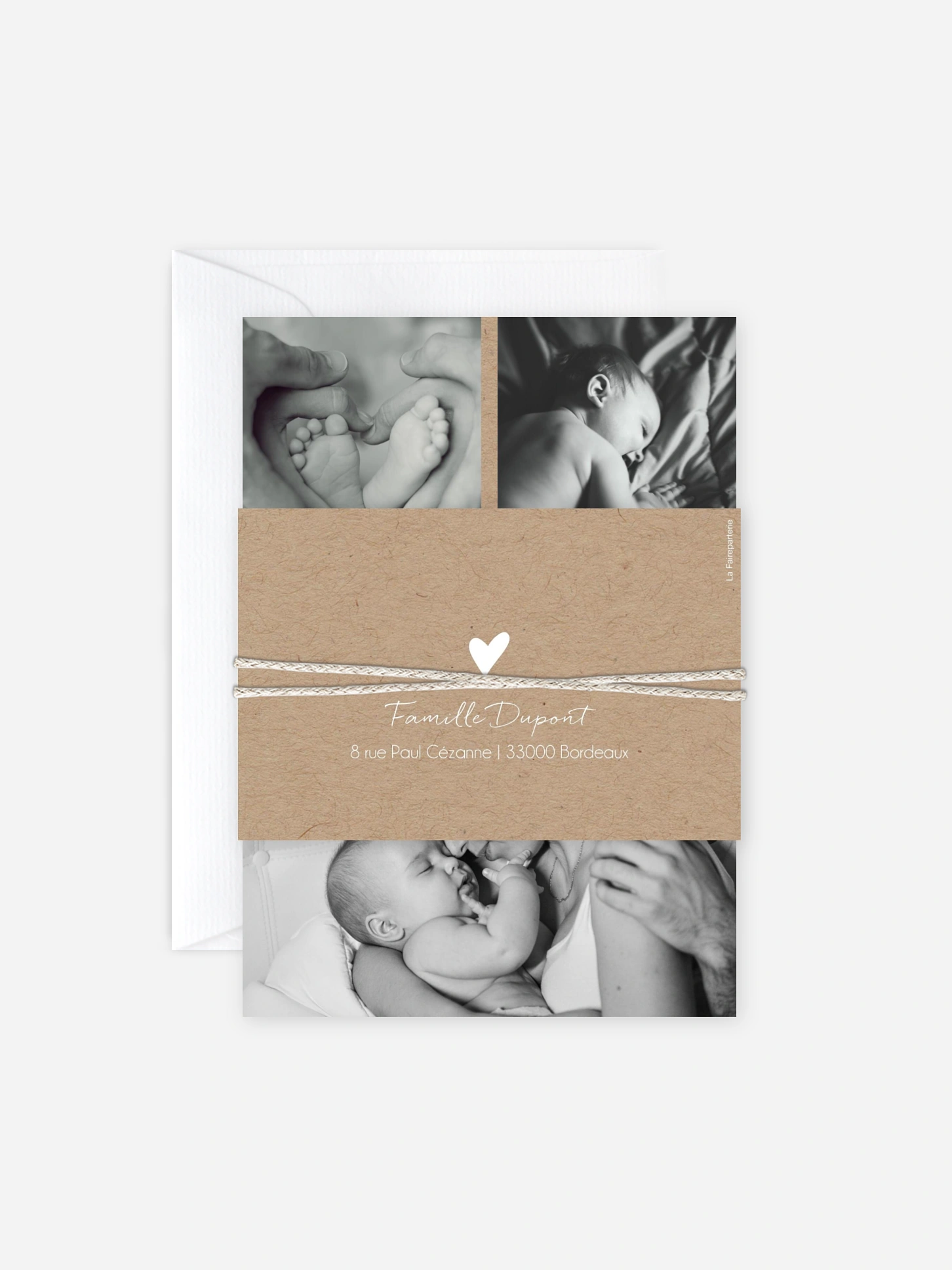 Faire-part naissance Bonheur éternel