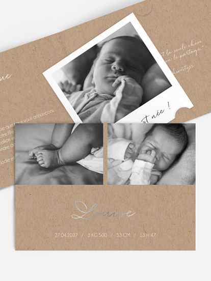 Faire-part naissance Bonheur éternel