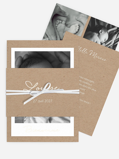 Faire-part naissance Bonheur éternel