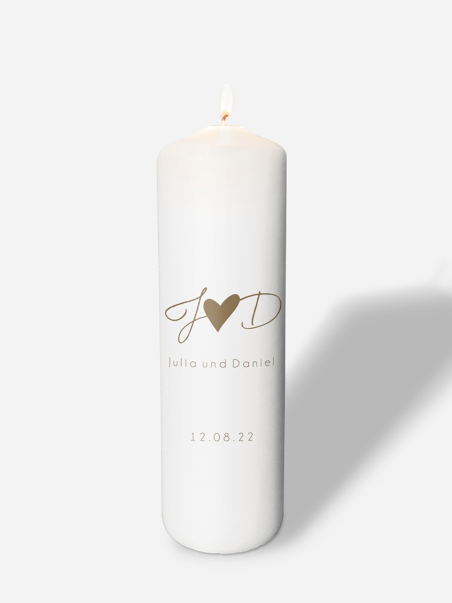 Hochzeitskerze Liebesglück