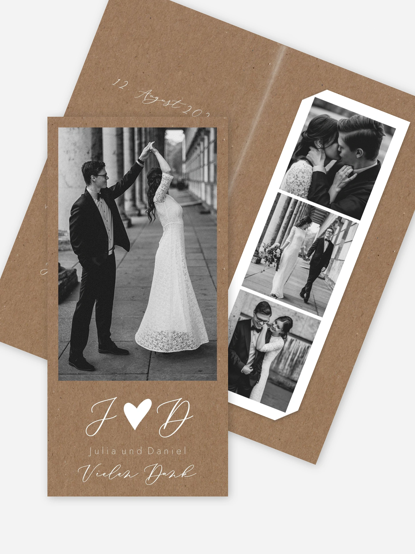 Dankeskarte Hochzeit Liebesglück