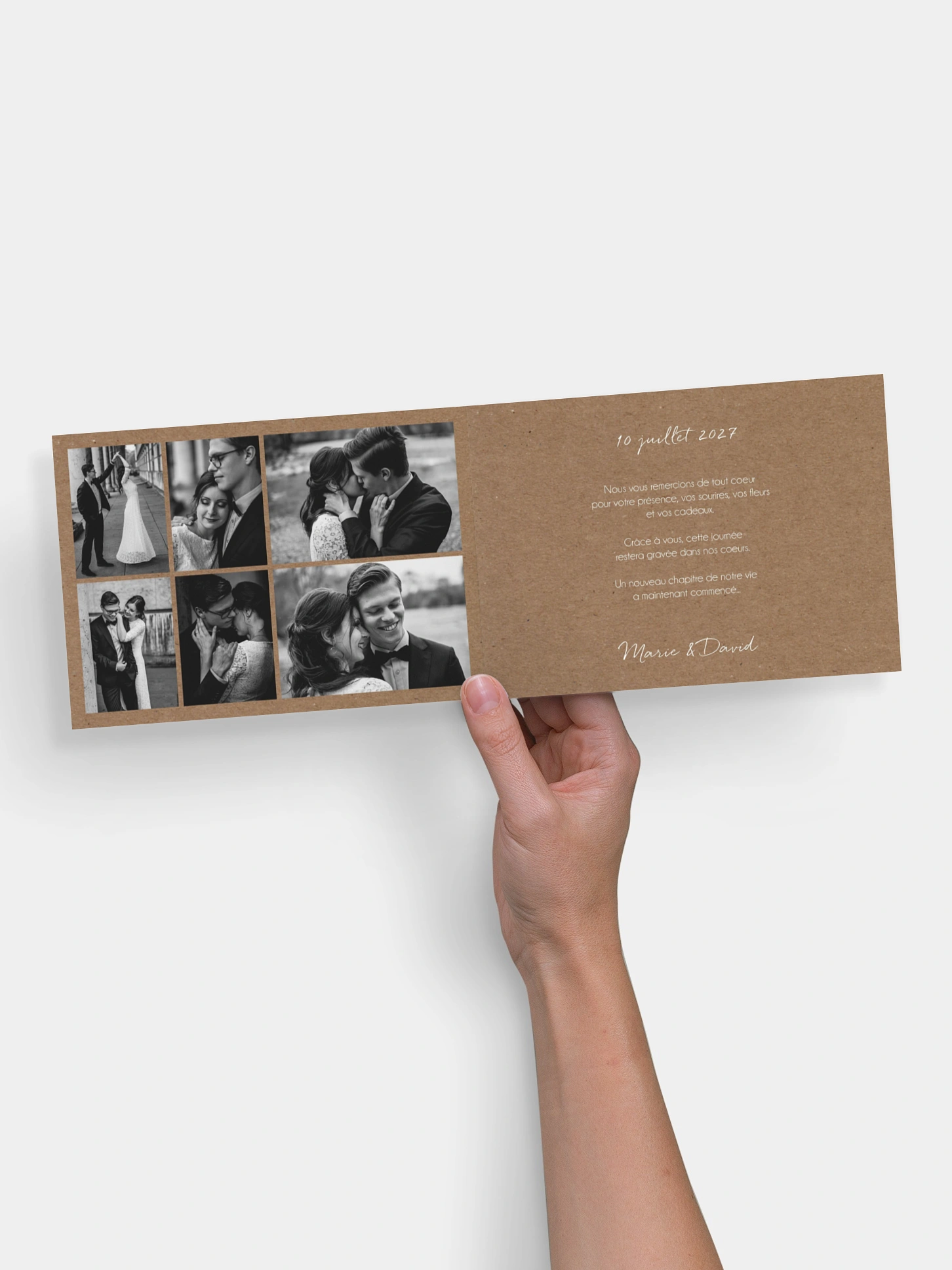 Carte de remerciements Bonheur éternel