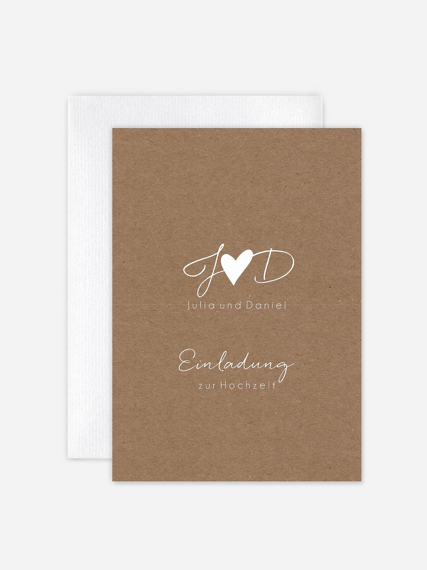 Hochzeitseinladung Liebesglück