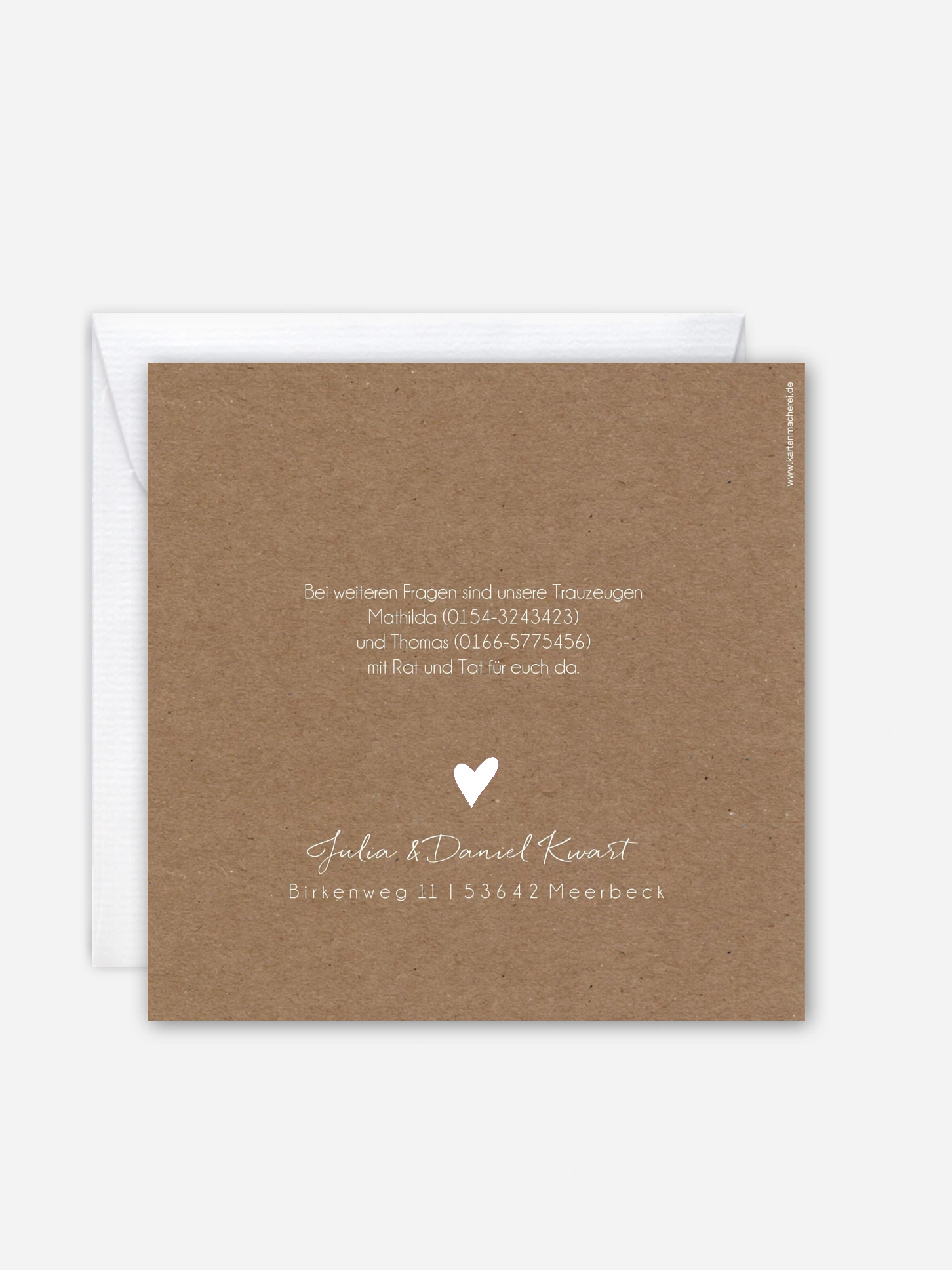 Hochzeitseinladung Liebesglück