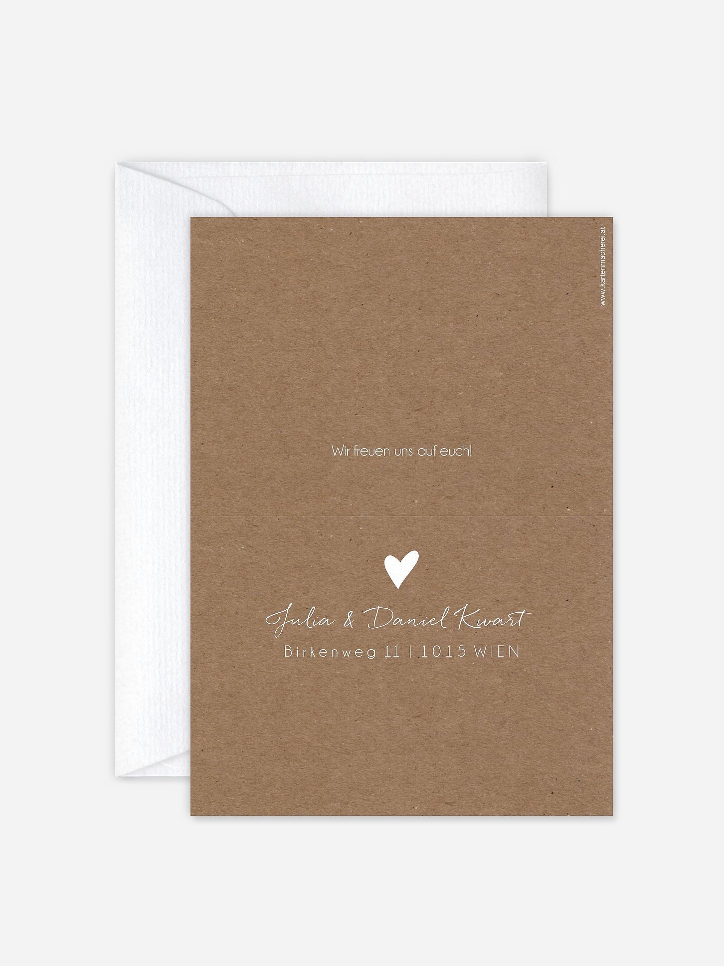 Hochzeitseinladung Liebesglück
