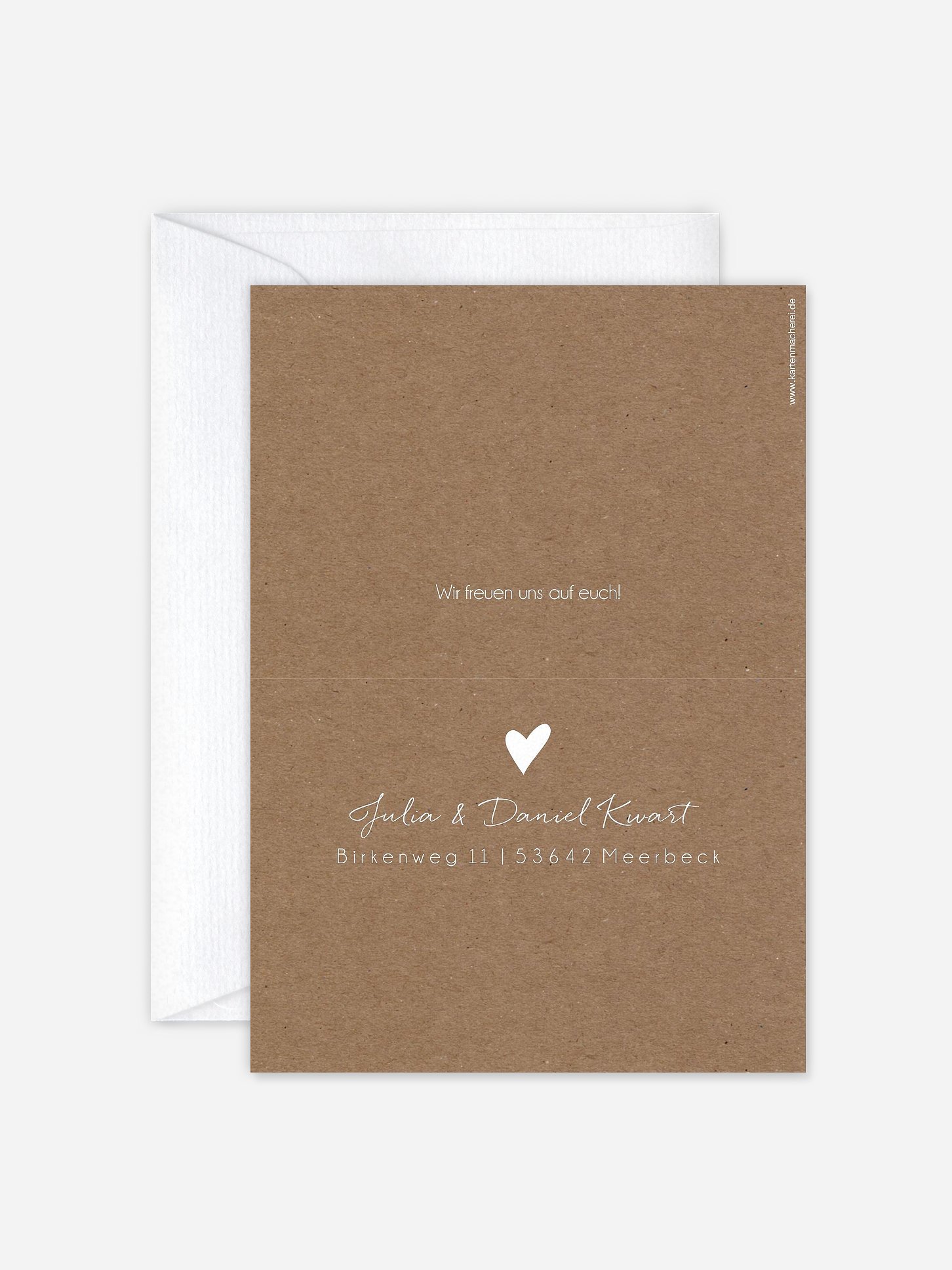 Hochzeitseinladung Liebesglück