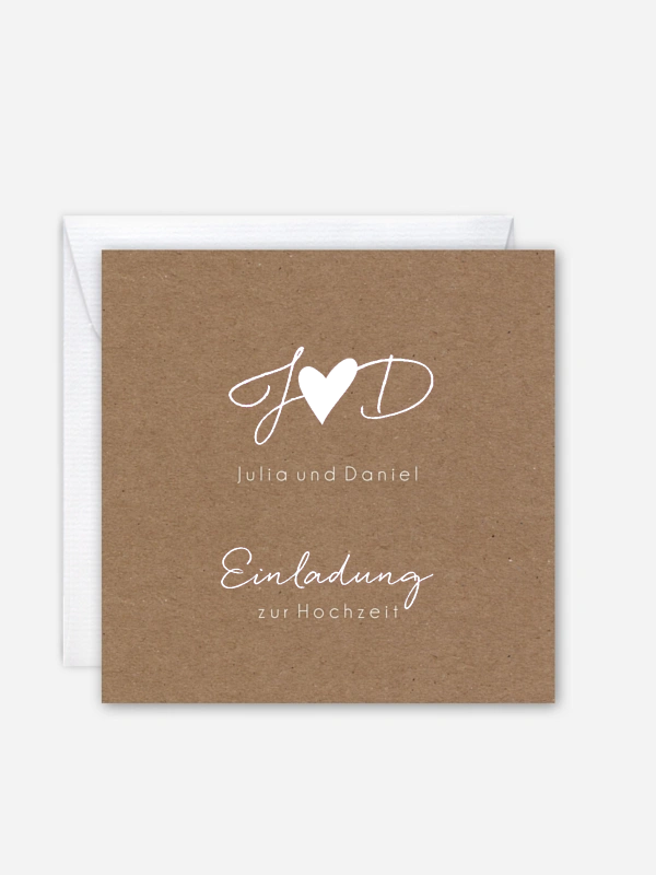 Hochzeitseinladung Liebesglück