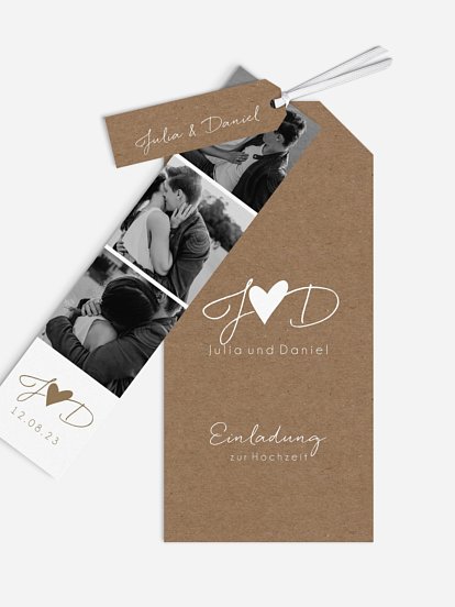 Hochzeitseinladung Liebesglück