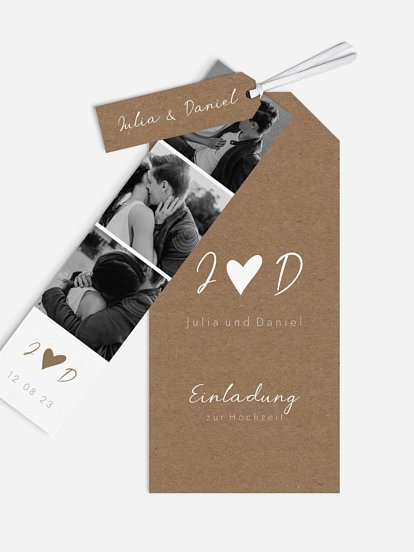 Hochzeitseinladung Liebesglück