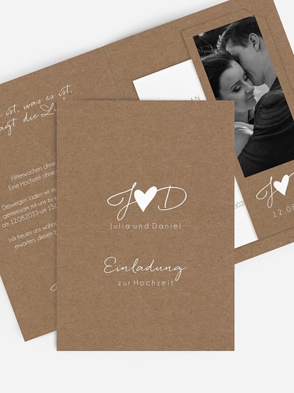 Hochzeitseinladung Liebesglück