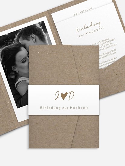 Hochzeitseinladung Liebesglück