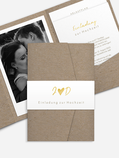 Hochzeitseinladung Liebesglück