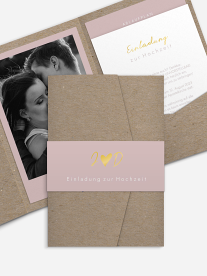 Hochzeitseinladung Liebesglück