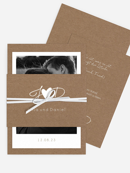 Hochzeitseinladung Liebesglück