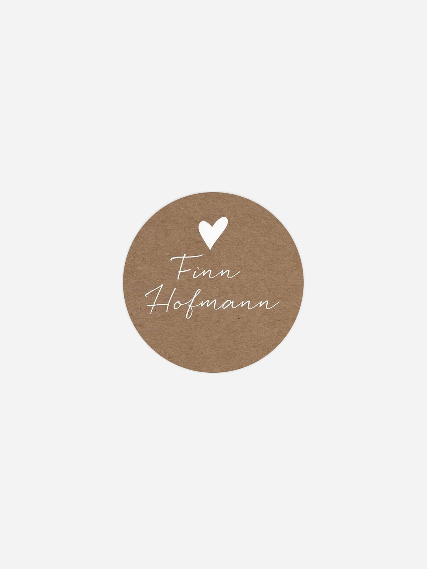 Geschenkaufkleber personalisiert Liebesglück