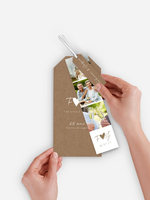 Invitation anniversaire mariage 25 ans Bonheur éternel