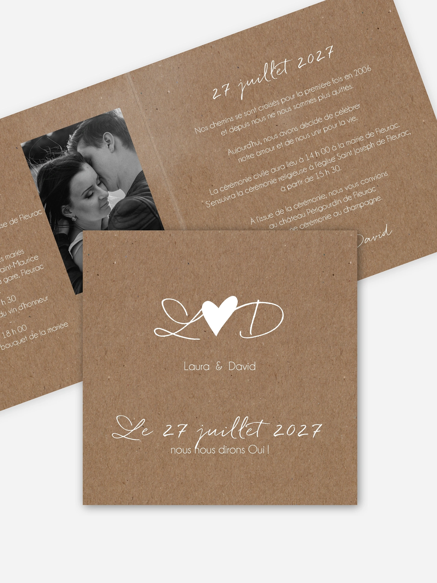 Faire-part de mariage Bonheur éternel