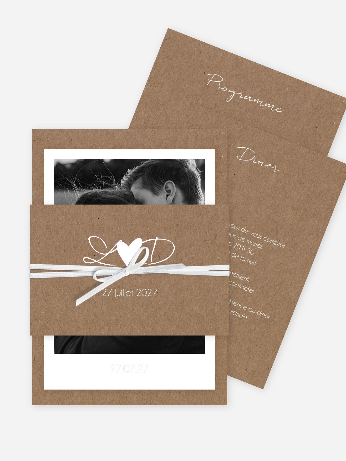 Faire-part de mariage Bonheur éternel