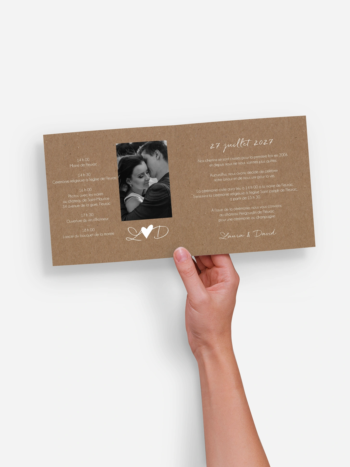 Faire-part de mariage Bonheur éternel