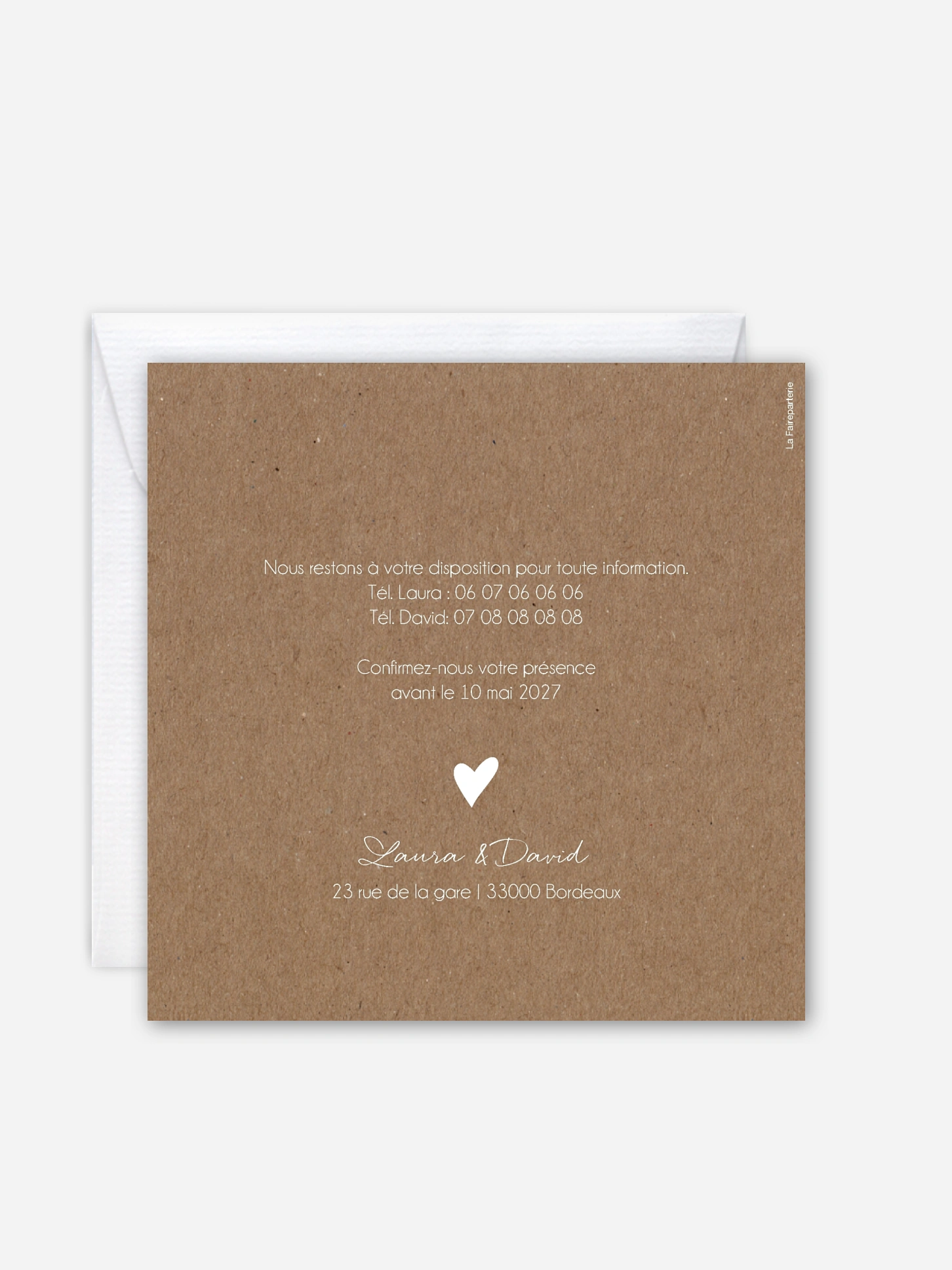 Faire-part de mariage Bonheur éternel