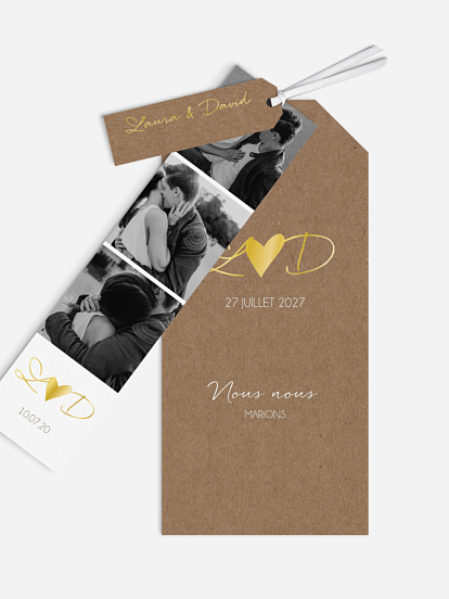 Faire-part de mariage Bonheur éternel