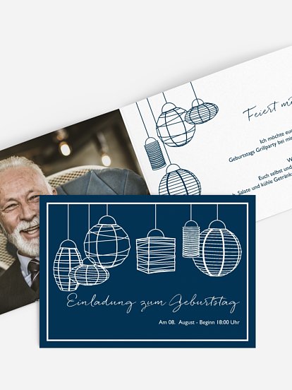 Einladung 70. Geburtstag Good Vibes